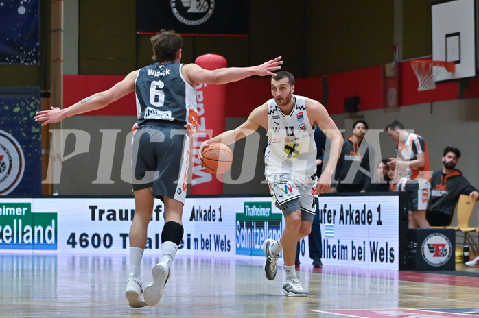 Basketball, Superliga 2024/25, Plazierungsrunde 7.Runde, Flyers Wels vs. Klosterneuburg Dukes,
