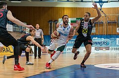 Basketball, ABL 2017/18, Grunddurchgang 21.Runde, Oberwart Gunners, WBC Wels, Louis Dabney Jr. (5)
