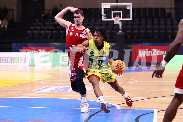 08.12.2023, Graz, Raiffeisen Sportpark Graz, Basketball Superliga 2023/24, Grunddurchgang, Runde 11, UBSC Raiffeisen Graz vs. BC Vienna