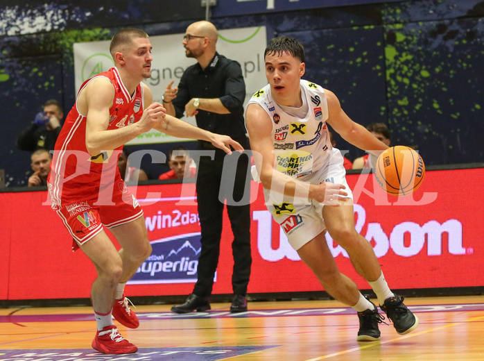 Basketball Superliga 2024/25, Grunddurchgang 20.Runde Gmunden Swans vs. Flyers Wels


