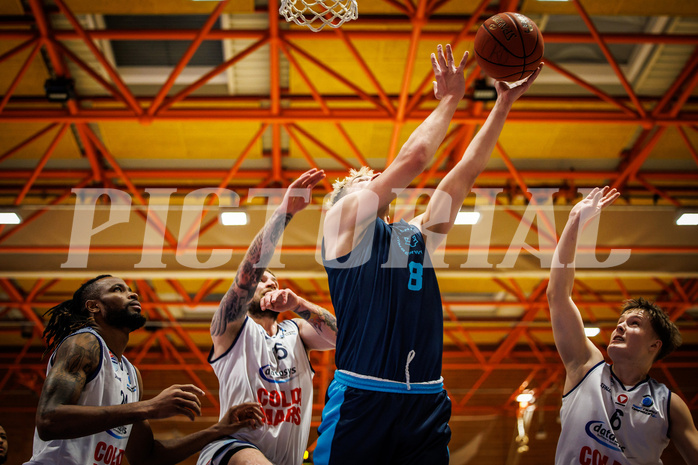 Basketball, win2day Basketball Superliga 2022/23, Grunddurchgang Runde 18, BBC Nord Dragonz, Vienna DC Timberwolves, Elias Wlasak (8)