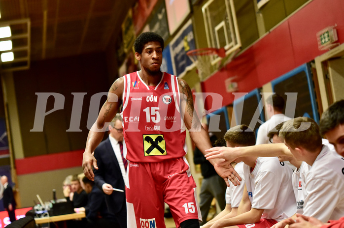 Basketball Superliga 2019/20, Grunddurchgang 8.Runde Flyers Wels vs. Kapfenberg, Jarvis Ray (15)


