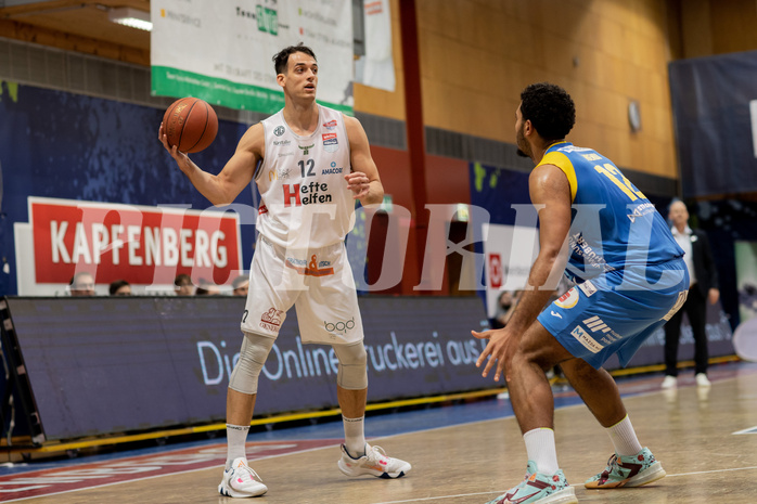 Basketball, Basketball Superliga 2022/23, Grunddurchgang Runde 18, Kapfenberg Bulls, SKN St. P