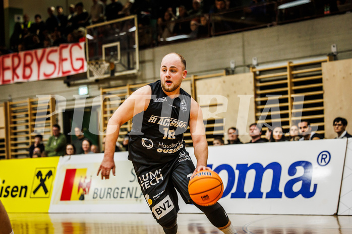 Basketball, Basketball Zweite Liga 2024/25, Grunddurchgang 13.Runde, Mattersburg Rocks, Güssing Blackbirds, Mate Horvath (18)