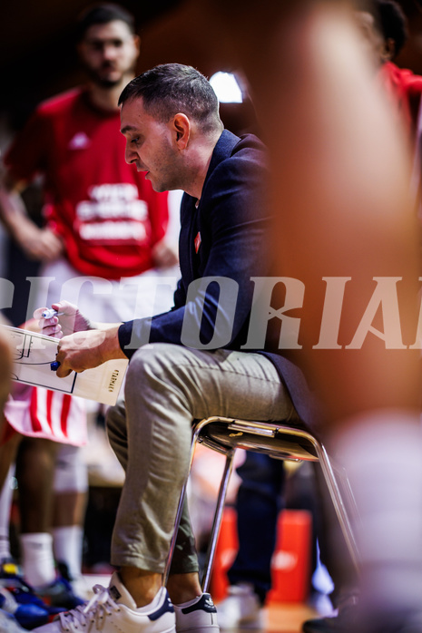 Basketball, Win2Day Superliga 2024/25, Grunddurchgang 7.Runde, BC Vienna, Klosterneuburg Dukes, Hrvoje Radanovic (Head. Coach)