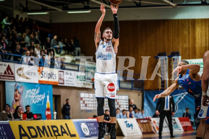 Basketball, ABL 2018/19, Grunddurchgang 25.Runde, Oberwart Gunners, Kapfenberg Bulls, Hayden Thomas Lescault (11)