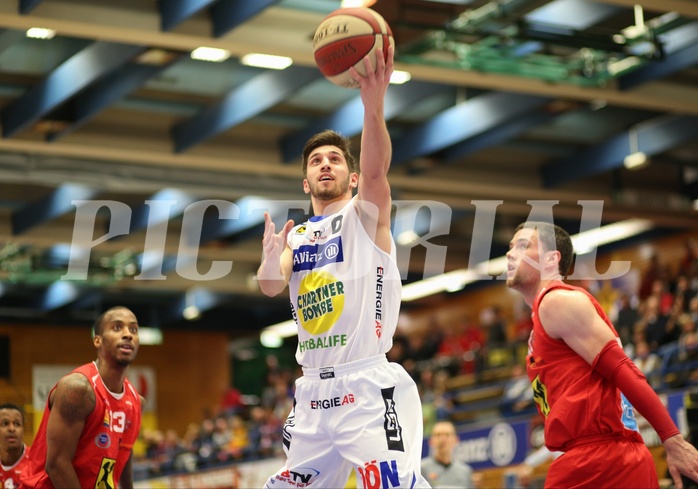 Basketball ABL 2015/16 Grunddurchgang 26.Runde Gmunden Swans vs. WBC Wels