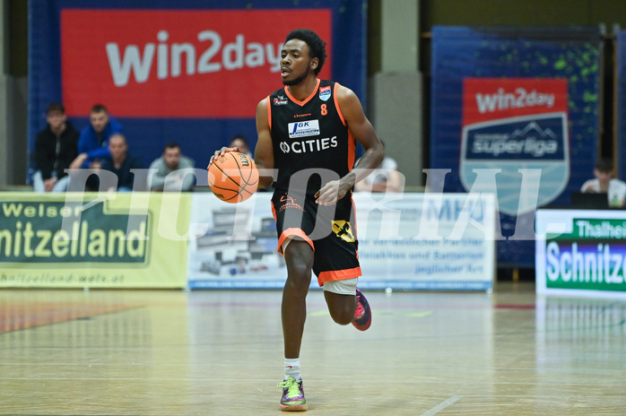 Basketball, Superliga 2023/24, Grunddurchgang 15. Runde, Flyers Wels vs. Fürstenfeld Panthers,