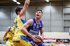 Basketball, Admiral Basketball Superliga 2019/20, Grunddurchgang 15.Runde, SKN St. Pölten Basketball, Oberwart Gunners, Maximilian Schuecker (14)