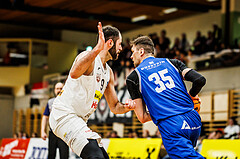 Basketball, Basketball Zweite Liga 2023/24, Viertelfinale Spiel 2, Mattersburg Rocks, Kufstein Towers, Justin Sedlak (35)