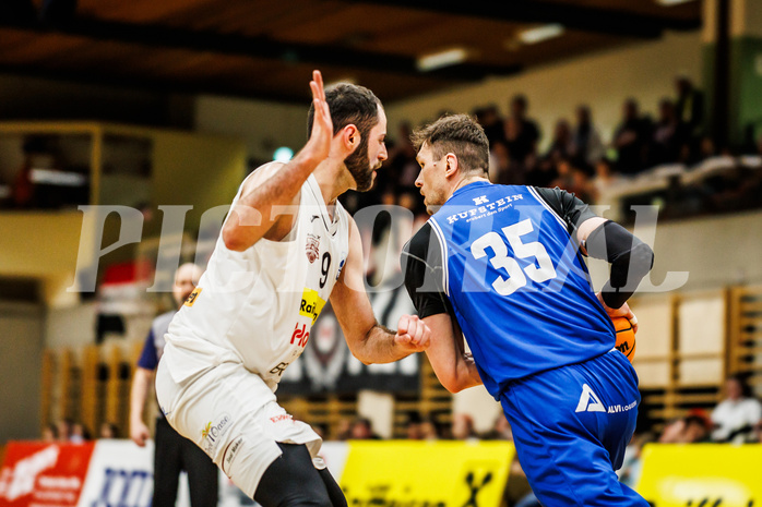 Basketball, Basketball Zweite Liga 2023/24, Viertelfinale Spiel 2, Mattersburg Rocks, Kufstein Towers, Justin Sedlak (35)