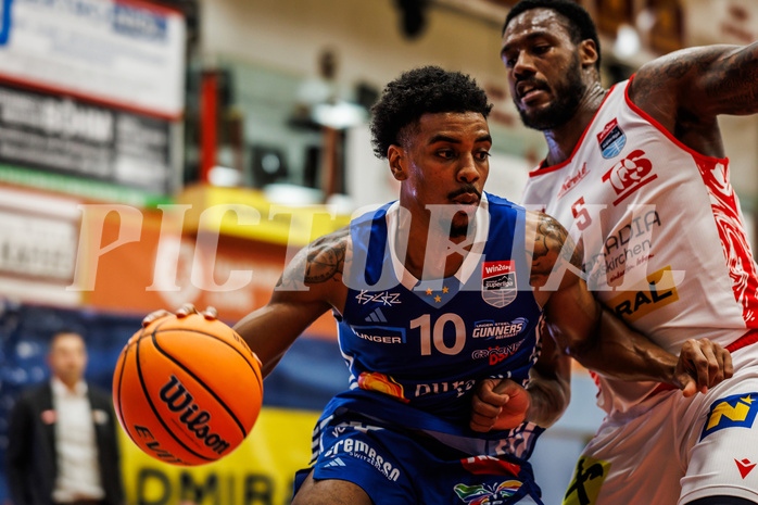 Basketball, win2day Basketball Superliga 2024/25, Grunddurchgang 6.Runde, Traiskirchen Lions, Oberwart Gunners, Robert Allen (10)
