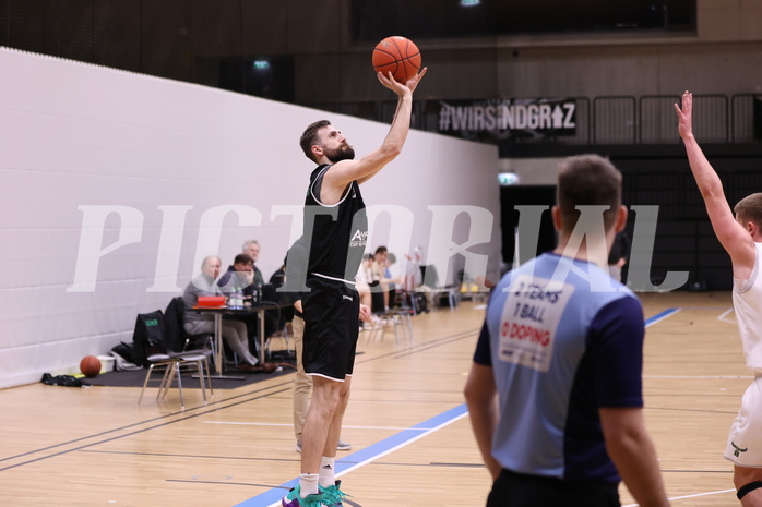 19.02.2023, Graz, Raiffeisen Sportpark Graz, Basketball Zweite Liga 2022/23, Grunddurchgang, Runde 17, Future Team Steiermark vs Union Deutsch Wagram Alligators