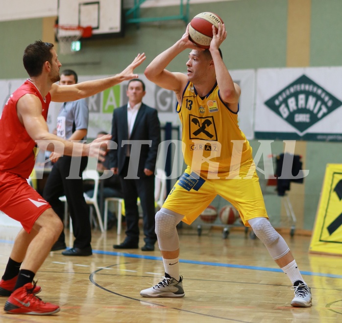 Basketball ABL 2015/16 Grunddurchgang 5.Runde UBSC Graz vs. WBC Wels