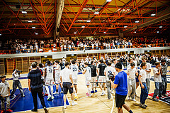 Basketball, Win2Day Superliga 2024/25, Playoffs Viertelfinale Spiel 4, BBC Nord Dragonz, Flyers Wels, Publikum, Fans, feature