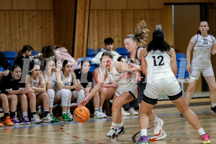 22.02.2025 Österreichischer Basketballverband 2024/25, SLWU19 Basket Flames UNION vs Basket Duchess