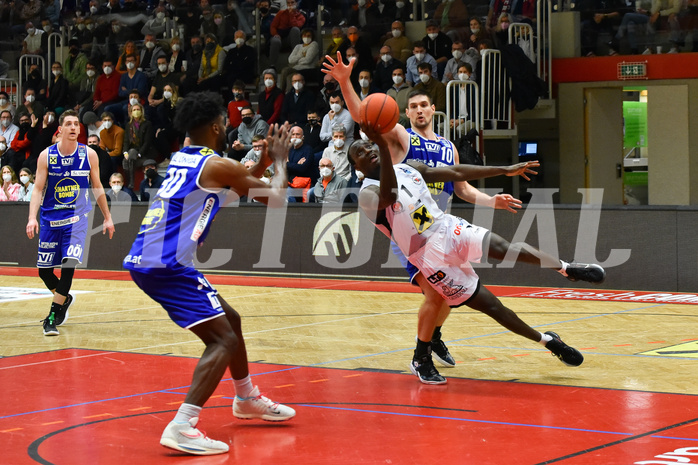 Basketball Superliga 2021/22, Grunddurchgang. 10.Runde Flyers Wels vs. Swans Gmunden