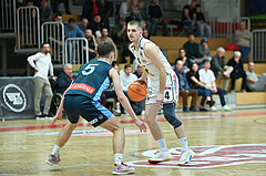 Basketball, Superliga 2023/24, Grunddurchgang 22. Runde, Flyers Wels vs. Vienna Timberwolves,