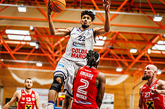 Basketball, win2day Basketball Superliga 2024/25, Playoffs Viertelfinale 2. Spiel
, BBC Nord Dragonz, Flyers Wels, Jalen Green (22)