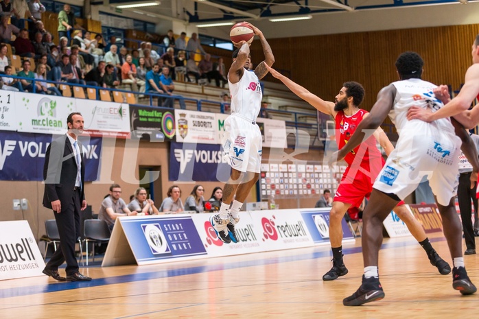 Basketball, ABL 2016/17, Playoff HF Spiel 1, Oberwart Gunners, WBC Wels, 