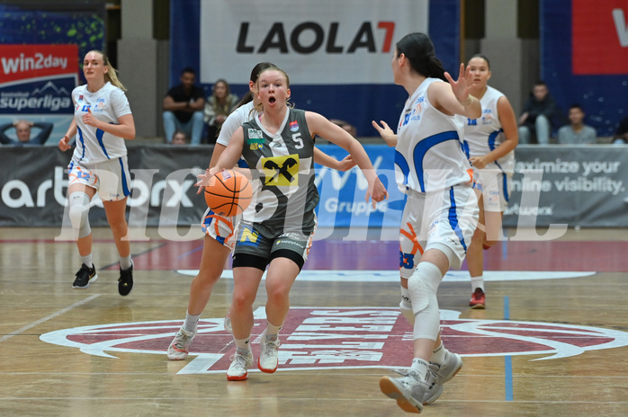 Basketball Superliga 2024/25, Grunddurchgang 4.Runde, DBB Wels vs Klosterneuburg,

