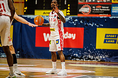 Basketball, win2day Basketball Superliga 2024/25, Playoff Viertelfinale 2. Spiel, Traiskirchen Lions, Klosterneuburg Dukes, Cedric Russell (0)
