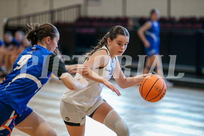 27.04.2025 Österreichischer Basketballverband 2024/25, SLWU16 VF Basket Flames UNION vs. DBB  Basketgirls Wels