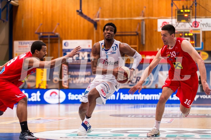 Basketball, ABL 2016/17, Playoff HF Spiel 2, Oberwart Gunners, WBC Wels, Andell Cumberbatch (13)