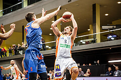 Basketball, Basketball Austria Cup 2019/20, Finale, Kapfenberg Bulls, Klosterneuburg Dukes, Moritz Lanegger (6)