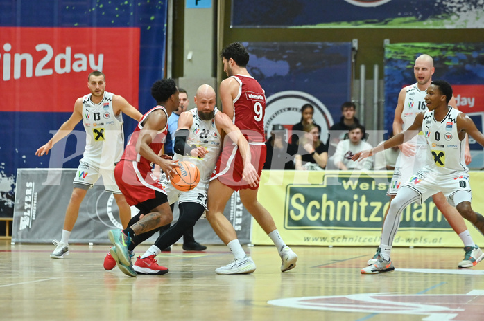 Basketball, Superliga 2024/25, Grunddurchgang 5.Runde, Flyers Wels vs. BC Vienna,