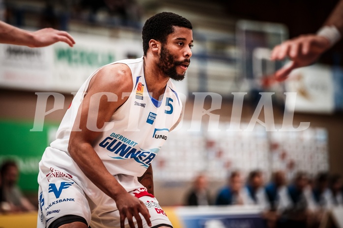 Basketball, ABL 2017/18, Grunddurchgang 33.Runde, Oberwart Gunners, Kapfenberg Bulls, Jerome Seagears (5)