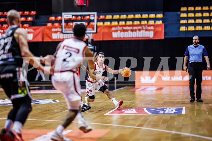 Basketball, Win2Day Superliga 2024/25, Grunddurchgang 17.Runde, BC Vienna, Flyers Wels, Mustafa Hassan Zadeh (5)