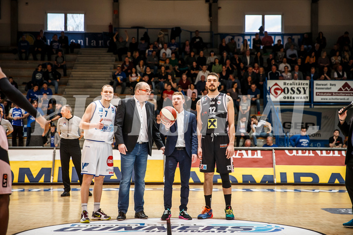 Basketball, Admiral Basketball Superliga 2019/20, Platzierungsrunde 5.Runde, Oberwart Gunners, Flyers Wels, Ehrenaufwurf