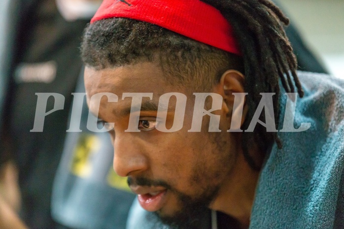 Basketball, ABL 2017/18, Grunddurchgang 21.Runde, Oberwart Gunners, WBC Wels, Carlos Novas Mateo (14)