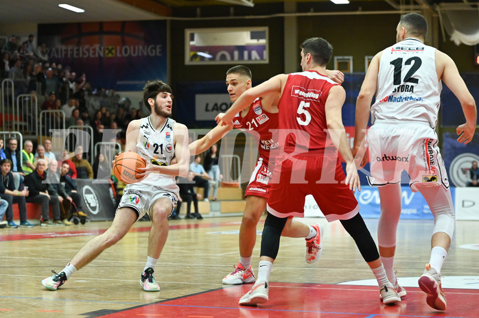 Basketball, Superliga 2023/24, Grunddurchgang 20. Runde, Flyers Wels vs. BC Vienna,
