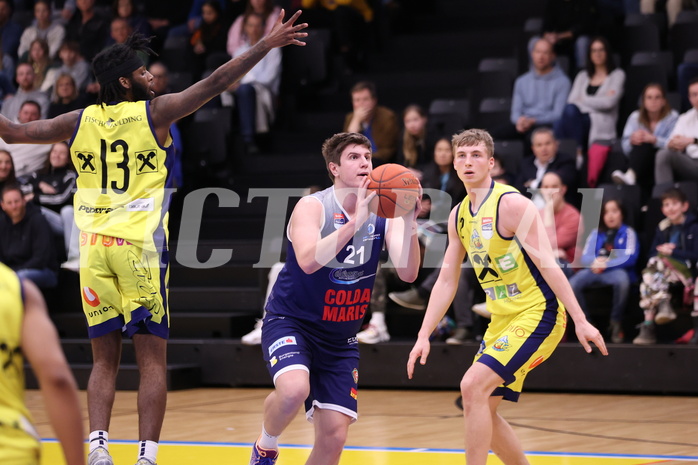 10.04.2023, Graz, Raiffeisen Sportpark Graz, Basketball Superliga 2022/23, 9. Qualifikationsrunde, UBSC Raiffeisen Graz vs. COLDAMARIS BBC Nord Dragonz