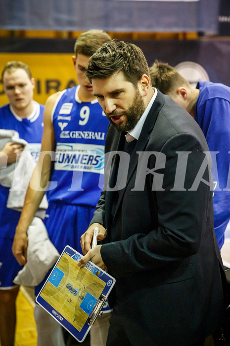 Basketball, Admiral Basketball Superliga 2019/20, Grunddurchgang 10.Runde, Kapfenberg Bulls, Oberwart Gunners, Horst Leitner (Coach)
