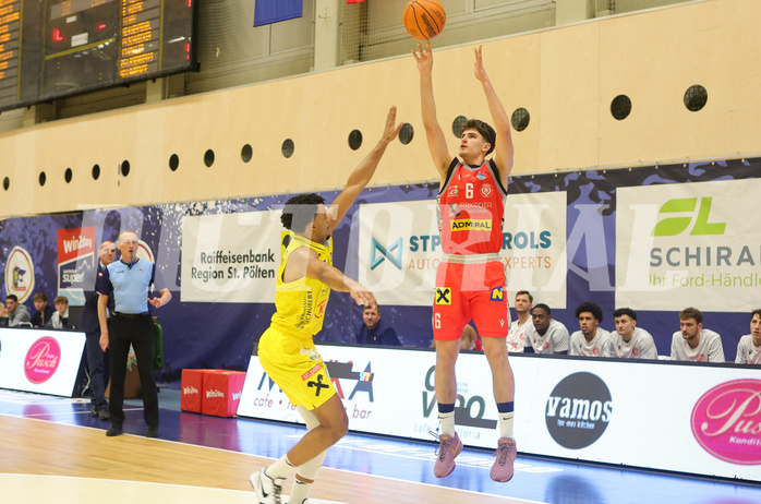Basketball Superliga 2023/24, Grunddurchgang 19.Runde SKN St. Pölten vs. Traiskirchen Lions


