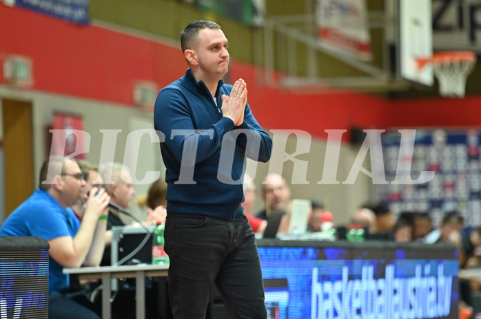 Basketball, Superliga 2023/24, Grunddurchgang 20. Runde, Flyers Wels vs. BC Vienna,
