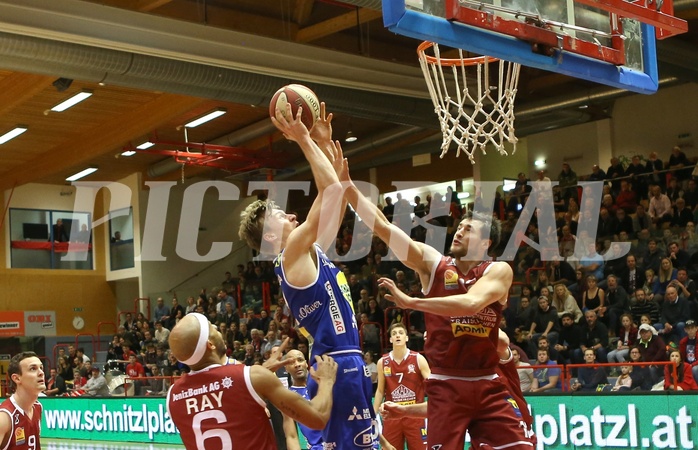 Basketball ABL 2017/18, Grunddurchgang 16.Runde Traiskirchen Lions vs. Gmunden Swans


