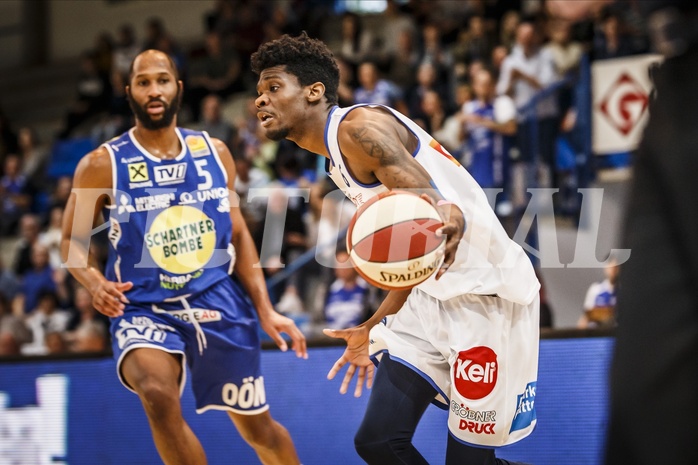 Basketball, ABL 2018/19, Playoff HF Spiel 1, Oberwart Gunners, Gmunden Swans, Dwane Miner (6)