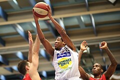 Basketball ABL 2015/16 Grunddurchgang 26.Runde Gmunden Swans vs. WBC Wels