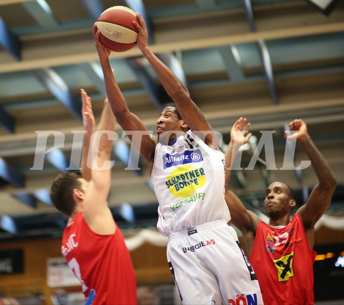 Basketball ABL 2015/16 Grunddurchgang 26.Runde Gmunden Swans vs. WBC Wels