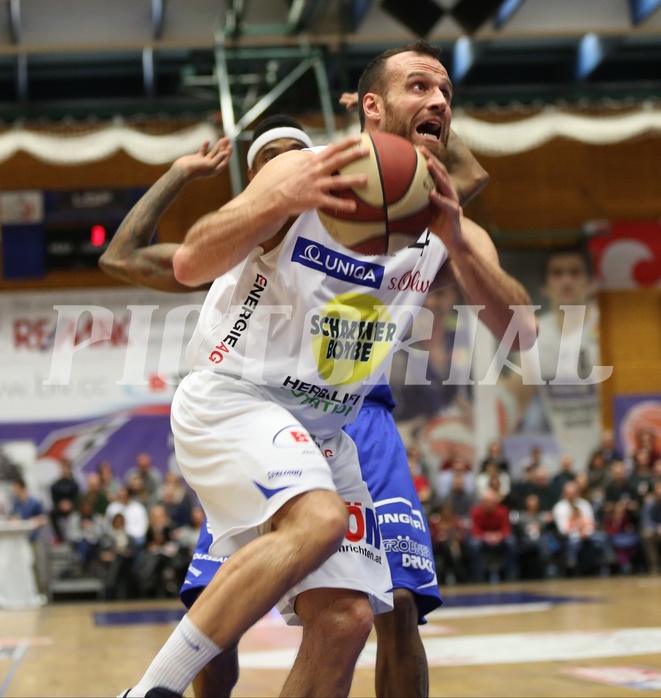 Basketball ABL 2016/17, Grunddurchgang 25.Runde Gmunden Swans vs. Oberwart Gunners