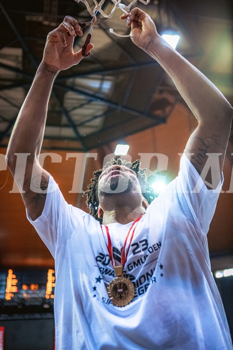 Basketball, Win2Day Superliga 2022/23, Playoff, Finale Spiel 4, BC Vienna, Gmunden Swans, 
