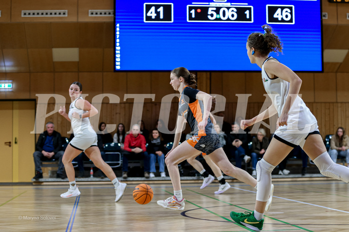 22.02.2025 Österreichischer Basketballverband 2024/25, SLWU19 Basket Flames UNION vs Basket Duchess