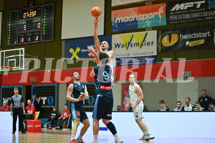 Basketball, Superliga 2023/24, Grunddurchgang 22. Runde, Flyers Wels vs. Vienna Timberwolves,
