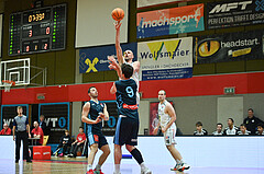 Basketball, Superliga 2023/24, Grunddurchgang 22. Runde, Flyers Wels vs. Vienna Timberwolves,
