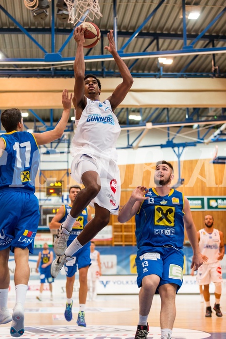 Basketball, ABL 2017/18, Grunddurchgang 2.Runde, Oberwart Gunners, UBSC Graz, Gregg Denzel (9)
