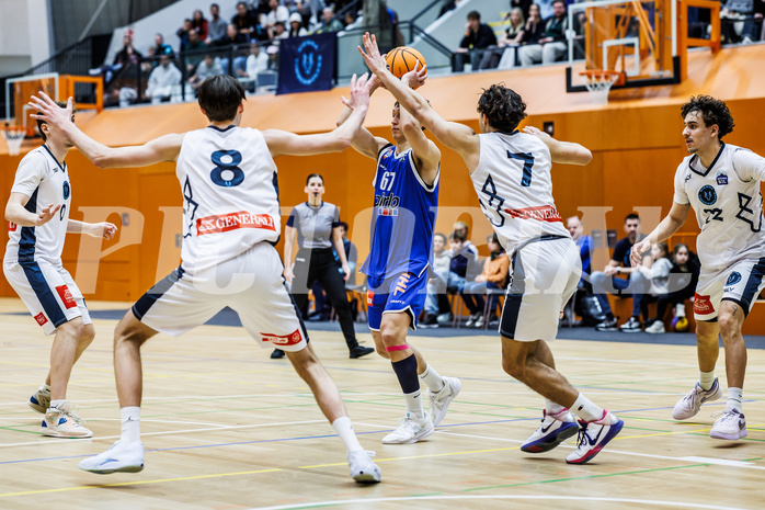 Basketball, Basketball Zweite Liga 2024/25, Grunddurchgang 21.Runde, Vienna Timberwolves, Kufstein Towers, Patrick Fister (67)